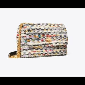 NWT Tory Burch Small Kira Handbag in Tweed